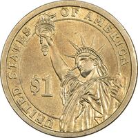 سکه یک دلار 2007P ریاست جمهوری جان آدامز - AU55 - آمریکا