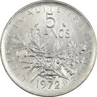 سکه 5 فرانک 1972 جمهوری کنونی - MS61 - فرانسه