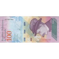 اسکناس 100 بولیوار 2018 جمهوری بولیواری - تک - UNC63 - ونزوئلا