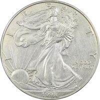 سکه 1 دلار 1998 عقاب - AU50 - آمریکا