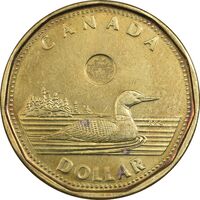 سکه 1 دلار 2013 الیزابت دوم - MS61 - کانادا