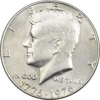 سکه نیم دلار 1976 جشن دویست سالگی کندی - AU58 - آمریکا
