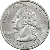 سکه کوارتر دلار 2002P ایالتی (میسیسیپی) - AU - آمریکا