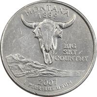 سکه کوارتر دلار 200P ایالتی (مونتانا) - AU - آمریکا