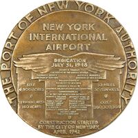 مدال  فرودگاه بین المللی نیویورک 1948 - AU - آمریکا