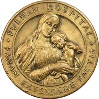 مدال یادبود مامایی بیمارستان فولام - AU - انگلستان