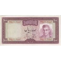 اسکناس 100 ریال (آموزگار - جهانشاهی) - تک - AU50 - محمد رضا شاه