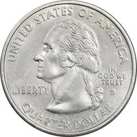 سکه کوارتر دلار 2001D ایالتی (نیویورک) - AU - آمریکا