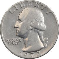 سکه کوارتر دلار 1973 واشنگتن - EF40 - آمریکا