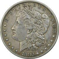 سکه یک دلار 1882 مورگان - EF45 - آمریکا