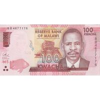 اسکناس 100 کواچا 2016 جمهوری - تک - UNC64 - مالاوی