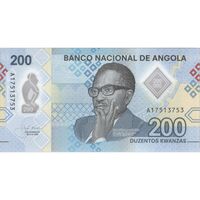 اسکناس 200 کوانزا 2020 جمهوری - تک - UNC64 - آنگولا