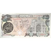 اسکناس 500 ریال (اردلان - مولوی) - ارور تک مهر  - تک - AU50 - جمهوری اسلامی