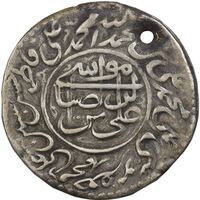 سکه پولکی نقره امام رضا (ع) 1310 - EF - ناصرالدین شاه
