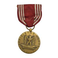 مدال آویزی یادبود رفتار خوب ارتشی در جنگ جهانی دوم حدود 1941 - UNC - ایالات متحده آمریکا