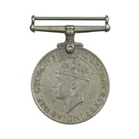 مدال یادبود جنگ جهانی دوم جرج ششم  - EF - انگلستان
