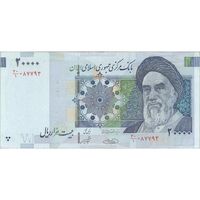 اسکناس 20000 ریال (حسینی - شیبانی) تصویر بزرگ - امضا بزرگ - تک - EF40 - جمهوری اسلامی