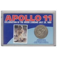 تمبر و سکه یادبود آپولو 11 - آمریکا