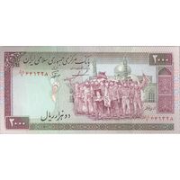 اسکناس 2000 ریال (ایروانی - نوربخش) - تک - AU53 - جمهوری اسلامی