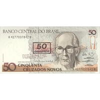 اسکناس 50 کروزادو نووو بدون تاریخ(1990) جمهوری فدراتیو - MFN², WWB - تک - UNC63 - برزیل
