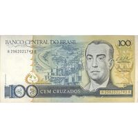 اسکناس 100 کروزادو بدون تاریخ(1987) جمهوری فدراتیو - LCBP, FMdO - تک - UNC62 - برزیل