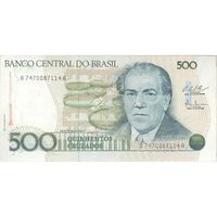اسکناس 500 کروزادو بدون تاریخ(1987) جمهوری فدراتیو - LCBP, FMdO - تک - UNC62 - برزیل