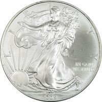 مدال یادبود 1 دلار 2009 عقاب - MS65 - آمریکا