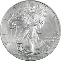 مدال یادبود 1 دلار 2011 عقاب - MS66 - آمریکا