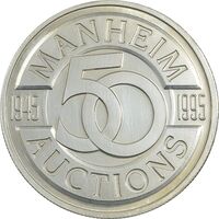 مدال نقره یادبود 50 سالگی مزایده خودرو مانهایم 2005 - UNC - ایالات متحده آمریکا