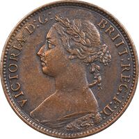 سکه 1 فارتینگ 1893 ویکتوریا - EF40 - انگلستان