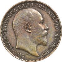 سکه 1 فارتینگ 1903 ادوارد هفتم - EF45 - انگلستان