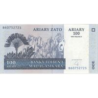 اسکناس 100 آریاری 2004 جمهوری سوم - Rasamoelina - تک - UNC64 - ماداگاسکار