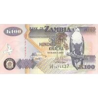 اسکناس 100 کواچا 2009 جمهوری - تک - UNC64 - زامبیا