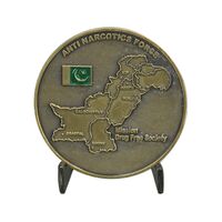 مدال برنز یادبود نیروی مبارزه با مواد مخدر پنجاب - با پایه - AU - پاکستان