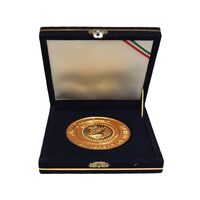 مدال برنز یادبود دانشگاه تهران - با جعبه فابریک - AU - جمهوری اسلامی