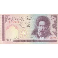 اسکناس 100 ریال (نوربخش - عادلی) - تک - UNC63 - جمهوری اسلامی