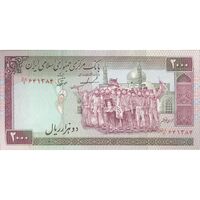 اسکناس 2000 ریال (ایروانی - نوربخش) - تک - AU53 - جمهوری اسلامی
