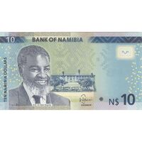 اسکناس 10 دلار 2015 جمهوری - تک - UNC64 - نامیبیا