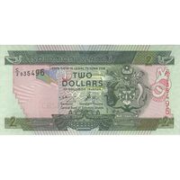 اسکناس 2 دلار بدون تاریخ (2006) الیزابت دوم - تک - UNC64 - جزایر سلیمان