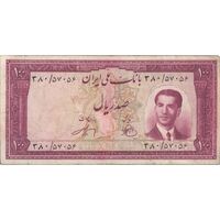 اسکناس 100 ریال کراواتی 1330 - تک - VF25 - محمد رضا شاه