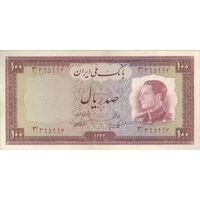 اسکناس 100 ریال 1333 - تک - VF35 - محمد رضا شاه
