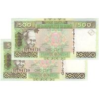 اسکناس 500 فرانک 2006 جمهوری - جفت - UNC63 - گینه