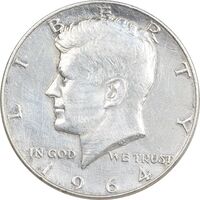 سکه نیم دلار 1964 کندی - EF45 - آمریکا