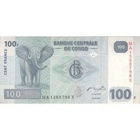 اسکناس 100 فرانک 2007 جمهوری دموکراتیک - تک - UNC63 - کنگو