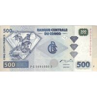 اسکناس 500 فرانک 2002 جمهوری دموکراتیک - تک - UNC63 - کنگو