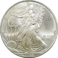 مدال یادبود 1 دلار 2009 عقاب - PF65 - آمریکا