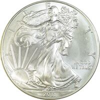 مدال یادبود 1 دلار 2011 عقاب - PF66 - آمریکا
