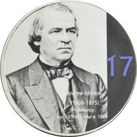 مدال یادبود اندرو جانسون رئیس جمهور آمریکا - PF67 - ایالات متحده آمریکا