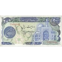 اسکناس 200 ریال (اردلان - مولوی) فیلیگران شاه - تک - AU53 - جمهوری اسلامی