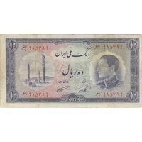 اسکناس 10 ریال 1333 - تک - VF25 - محمد رضا شاه